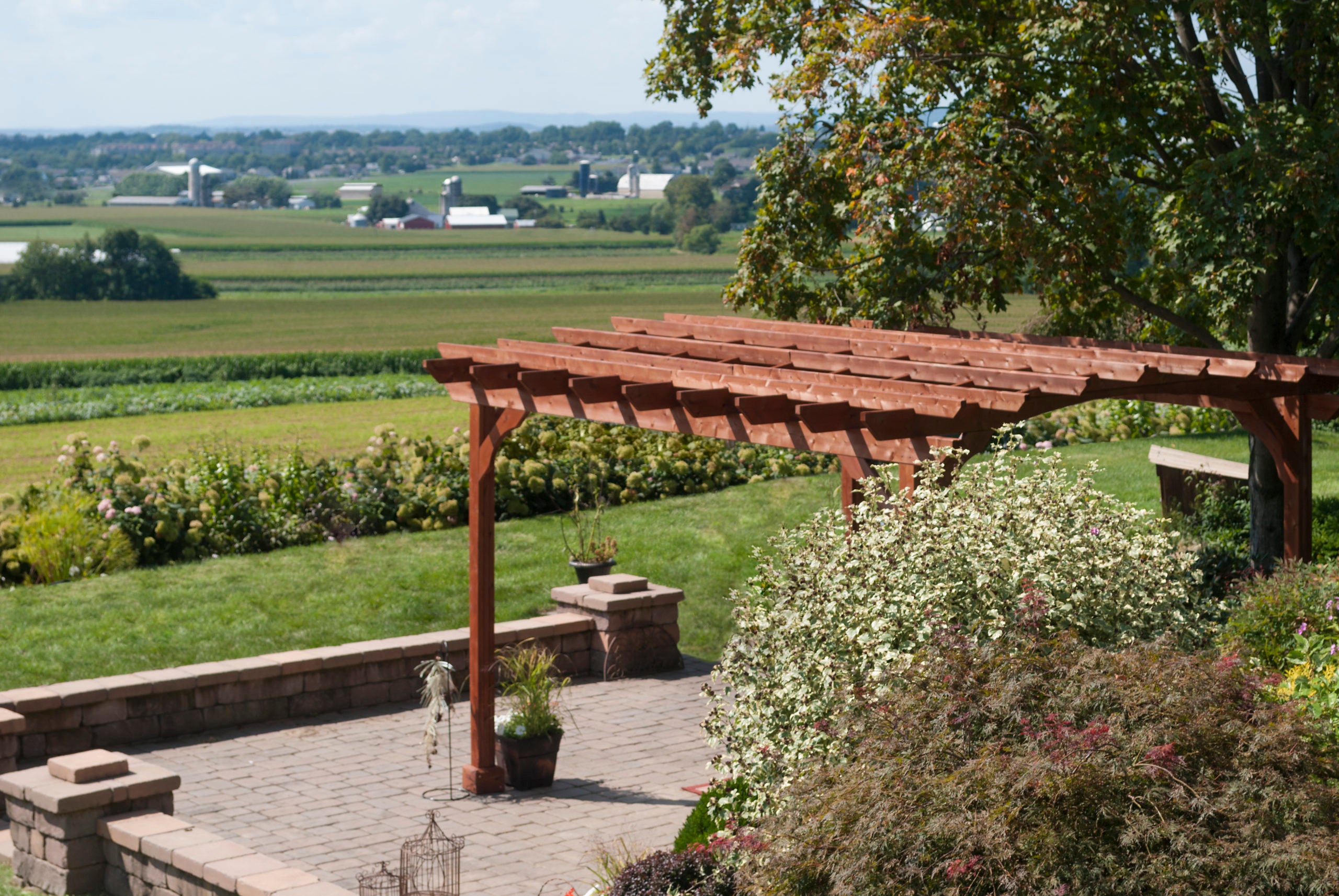 10×12 Wood Pergola Kit (Canyon Brown) By YardCraft