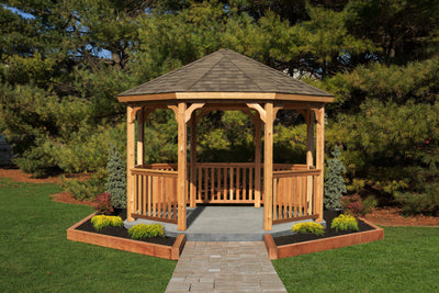 12′ Wood Octagon Gazebo Kit By YardCraft