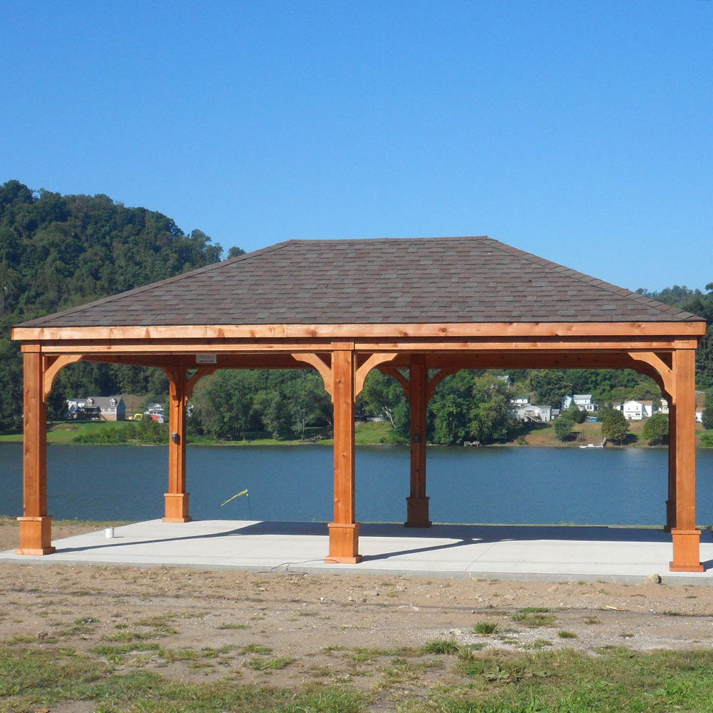 Cedar Wood Pavilion Kit By Atlantic Outdoors