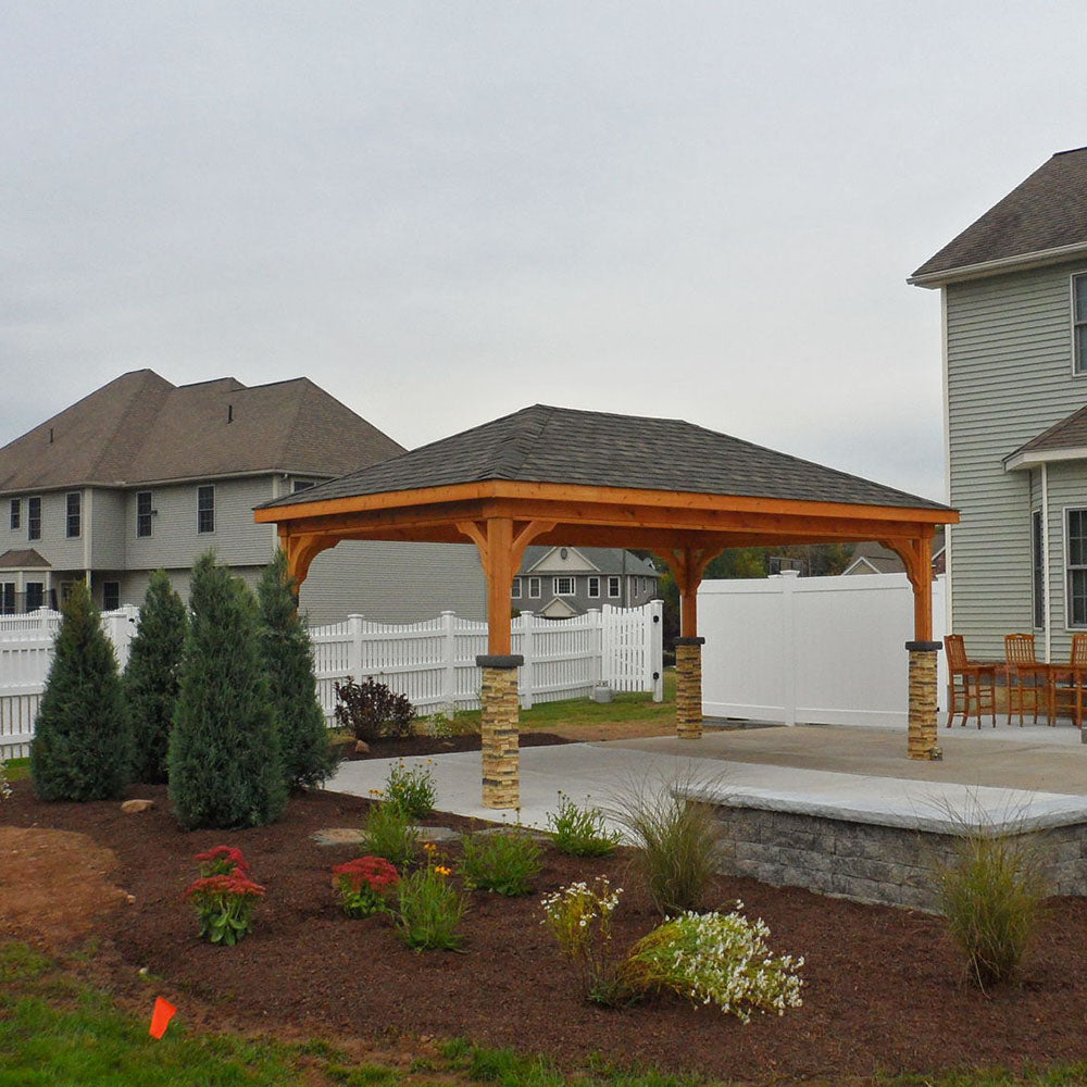 Cedar Wood Pavilion Kit By Atlantic Outdoors
