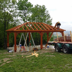 Cedar Wood Pavilion Kit By Atlantic Outdoors