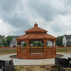 Cedar Wood Octagon Gazebo Kit By Atlantic Outdoors