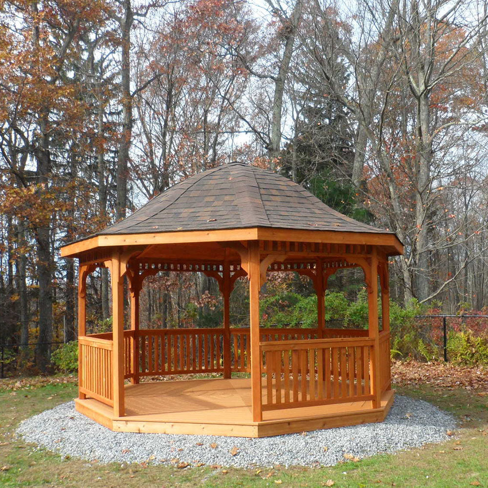 Cedar Wood Octagon Gazebo Kit By Atlantic Outdoors