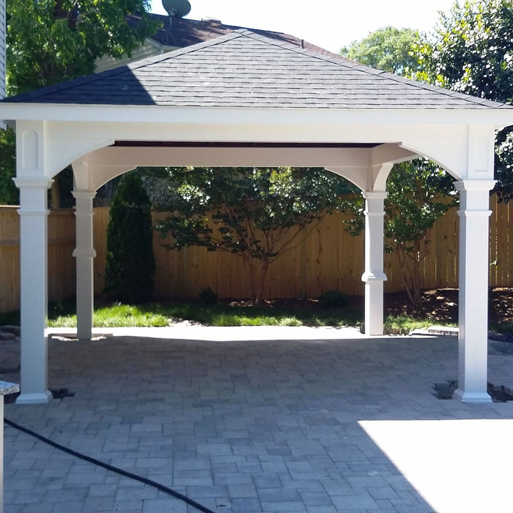 Hip Roof Vinyl Pavilion Kit By Atlantic Outdoors