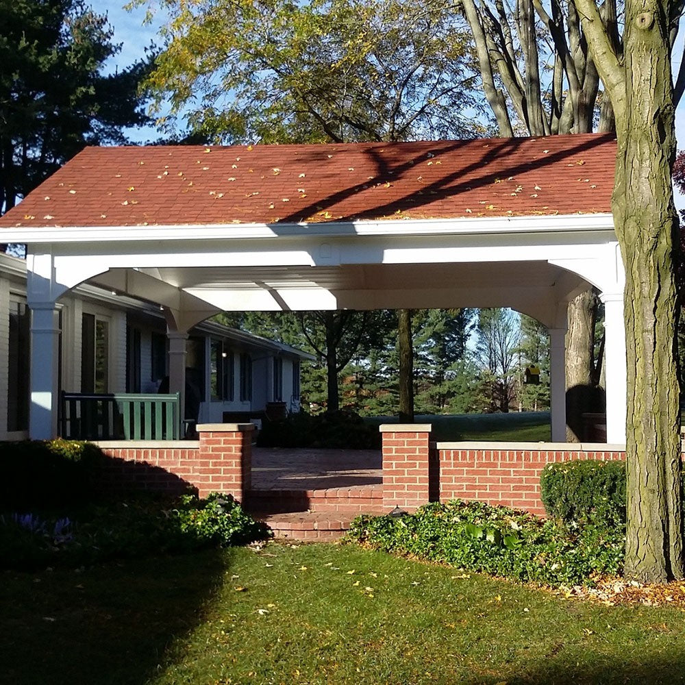 Hip Roof Vinyl Pavilion Kit By Atlantic Outdoors