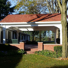 Hip Roof Vinyl Pavilion Kit By Atlantic Outdoors