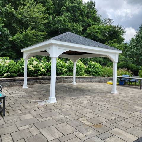 Hip Roof Vinyl Pavilion Kit By Atlantic Outdoors