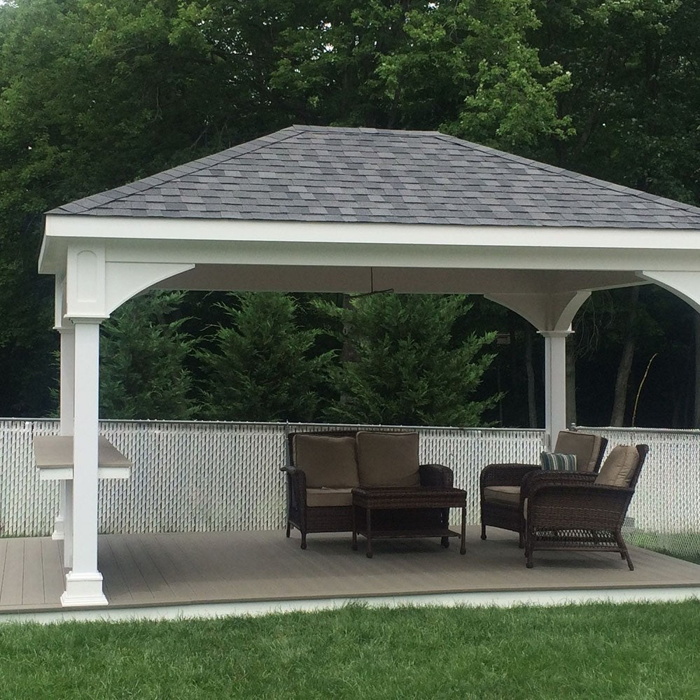 Hip Roof Vinyl Pavilion Kit By Atlantic Outdoors