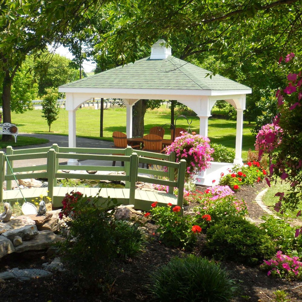 Hip Roof Vinyl Pavilion Kit By Atlantic Outdoors