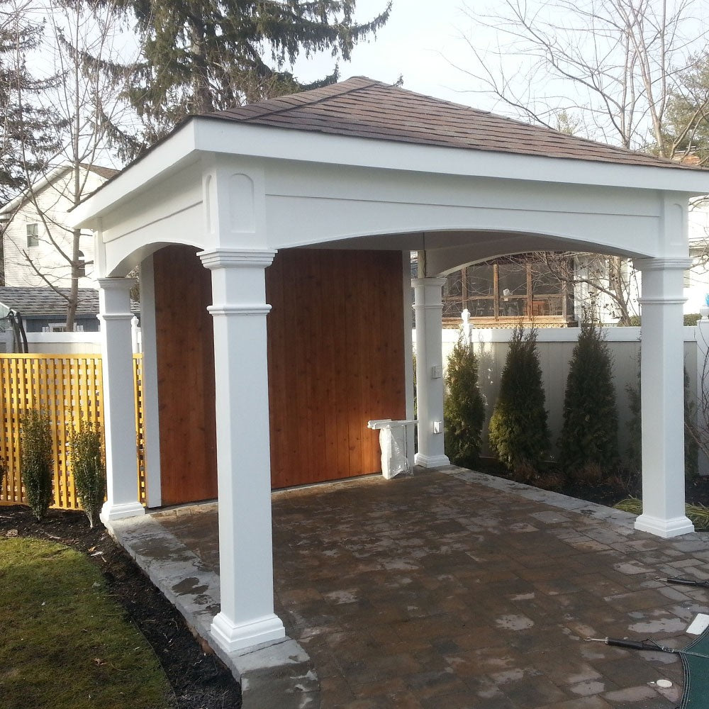Hip Roof Vinyl Pavilion Kit By Atlantic Outdoors