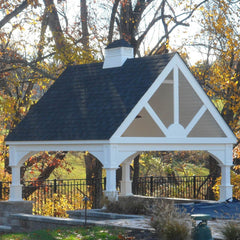Open Gable Vinyl Pavilion Kit By Atlantic Outdoors
