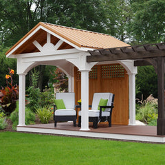 Open Gable Vinyl Pavilion Kit By Atlantic Outdoors