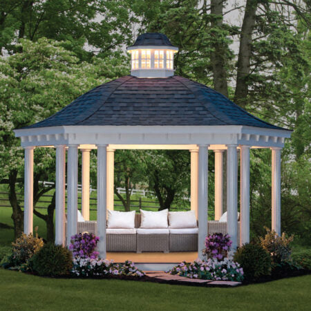 Open Gable Vinyl Pavilion Kit By Atlantic Outdoors