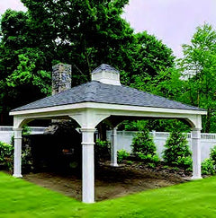 Open Gable Vinyl Pavilion Kit By Atlantic Outdoors