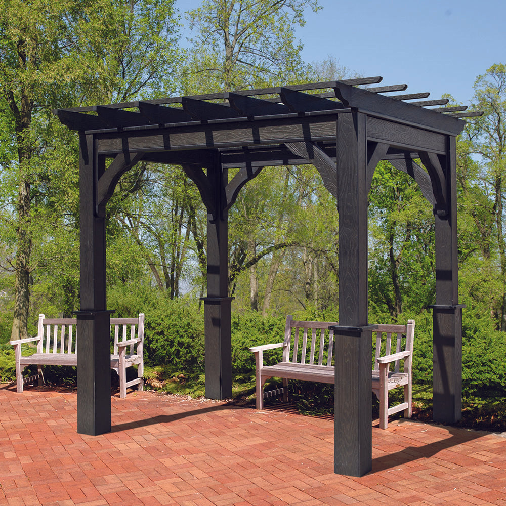 Pressure-Treated Wood Cozy Retreat Pergola Kit By Atlantic Outdoors