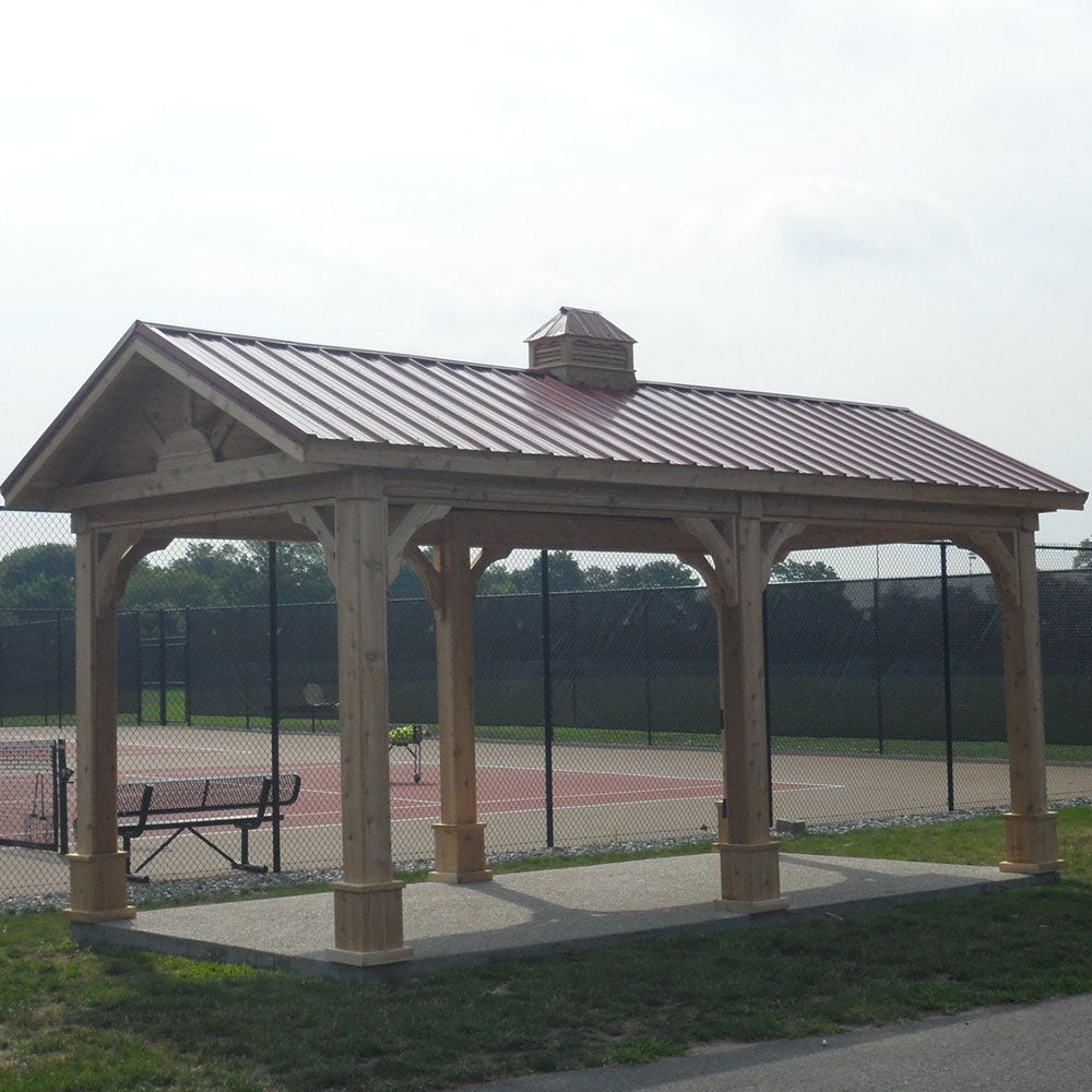 Pressure-Treated Wood Pavilion Kit By Atlantic Outdoors
