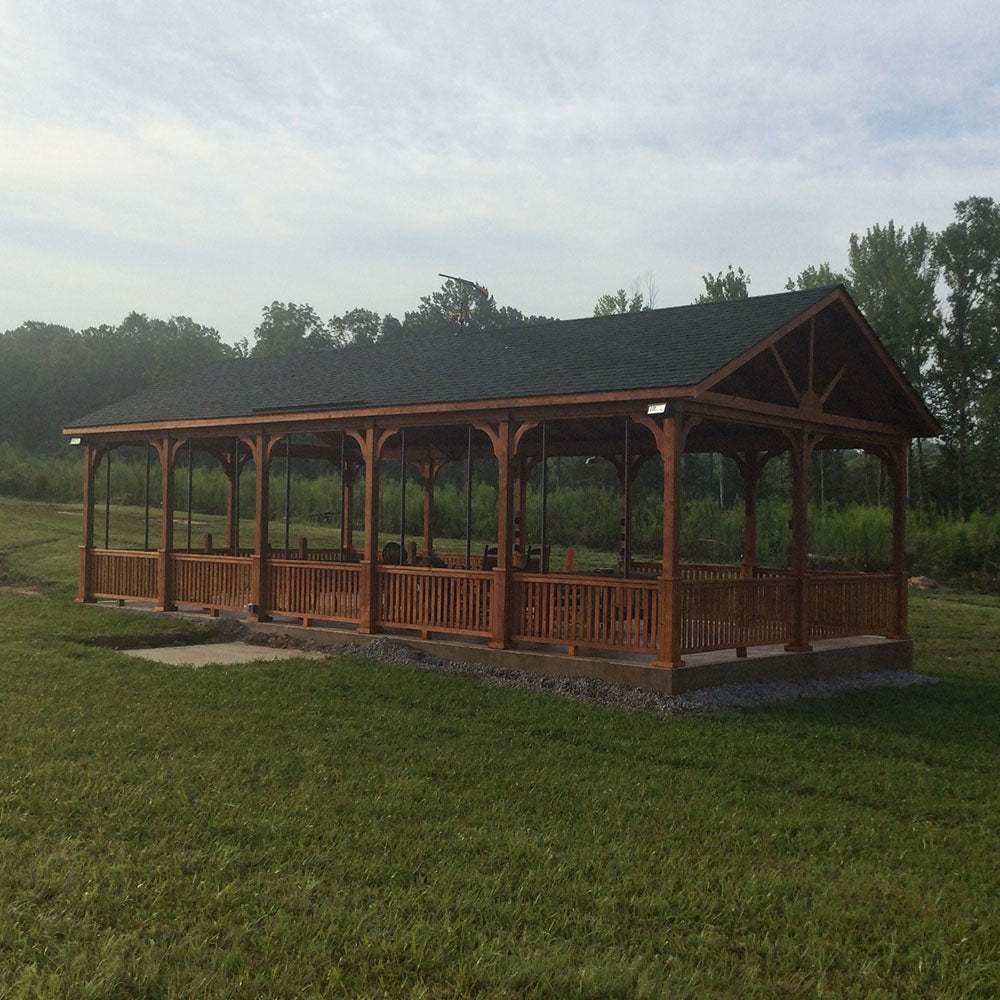 Pressure-Treated Wood Pavilion Kit By Atlantic Outdoors