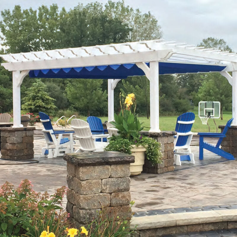 Vinyl Cozy Retreat Pergola Kit By Atlantic Outdoors