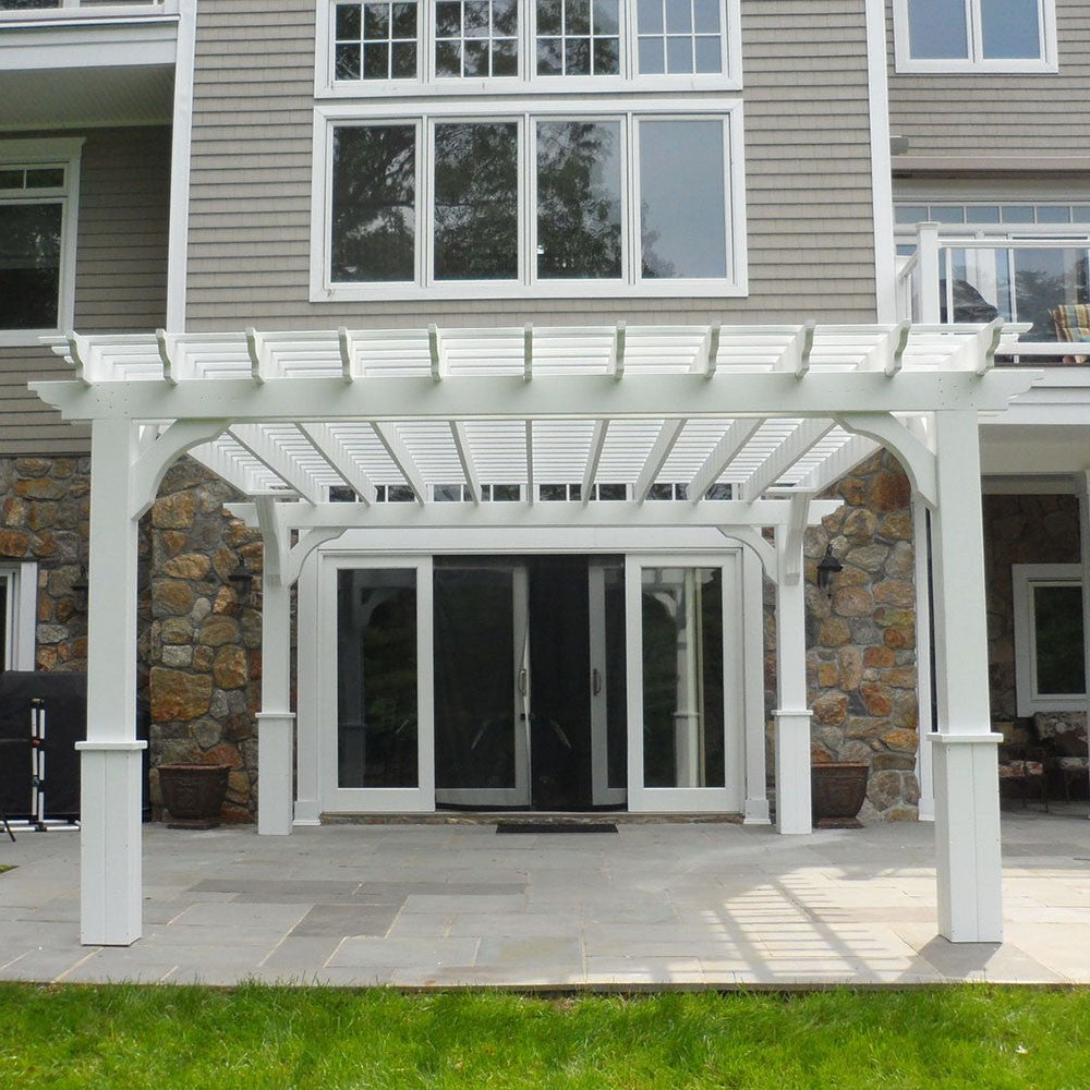 Vinyl Cozy Retreat Pergola Kit By Atlantic Outdoors