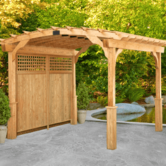 Pressure Treated Wood Celebration Center Pergola Kit By Atlantic Outdoors