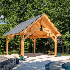 Grand Teton Timber Frame Pavilion Kit By Atlantic Outdoors