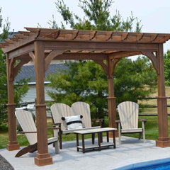 Pressure-Treated Wood Cozy Retreat Pergola Kit By Atlantic Outdoors