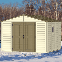 10.5x10.5 WoodBridge Plus Vinyl Shed By Duramax Shed Kit Duramax Building Products