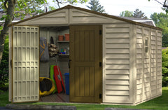 10.5x10.5 WoodBridge Plus Vinyl Shed By Duramax Shed Kit Duramax Building Products
