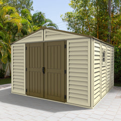 10.5x10.5 WoodBridge Plus Vinyl Shed By Duramax Shed Kit Duramax Building Products
