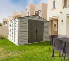 10.5x10.5 WoodBridge Plus Vinyl Shed By Duramax Shed Kit Duramax Building Products