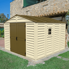 10.5x10.5 WoodBridge Plus Vinyl Shed By Duramax Shed Kit Duramax Building Products