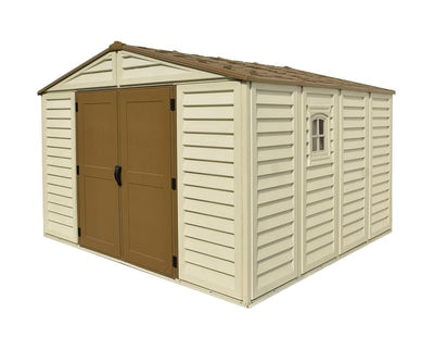 10.5x10.5 WoodBridge Plus Vinyl Shed By Duramax Shed Kit Duramax Building Products