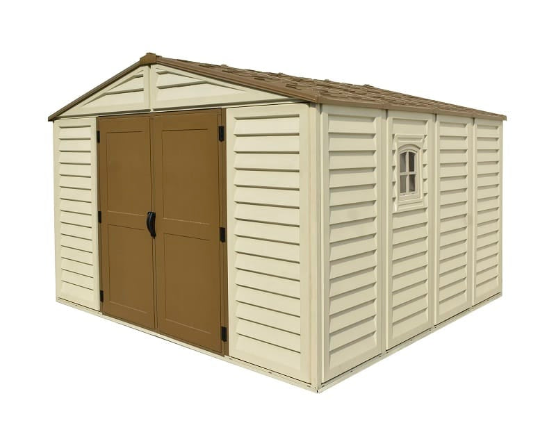 10.5x10.5 WoodBridge Plus Vinyl Shed By Duramax Shed Kit Duramax Building Products