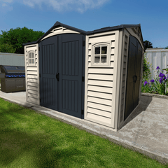 10.5x8 Apex Pro Vinyl Shed By Duramax Shed Kit Duramax Building Products
