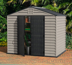 10.5x8 StoreMax Plus Vinyl Shed w/Floor By Duramax Shed Kit Duramax Building Products