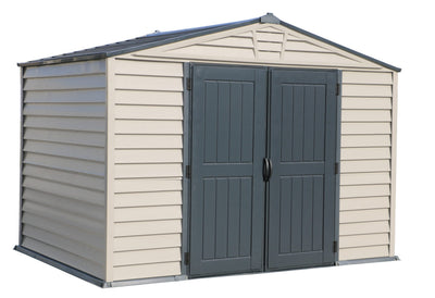 10.5x8 StoreMax Plus Vinyl Shed w/Floor By Duramax Shed Kit Duramax Building Products