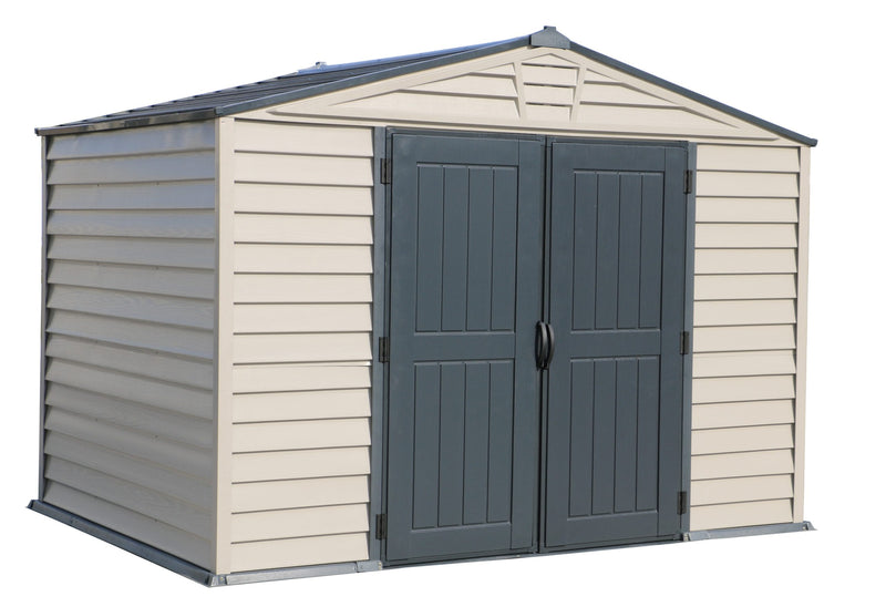 10.5x8 StoreMax Plus Vinyl Shed w/Floor By Duramax Shed Kit Duramax Building Products