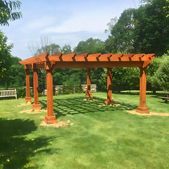 Rough-Sawn Cedar Oasis Pergola Kit By Atlantic Outdoors