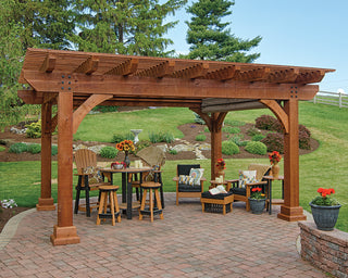 10x10 King Pergola Wood