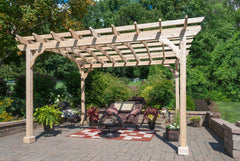 10×12 Wood Pergola Kit By YardCraft Wood Pergolas YardCraft