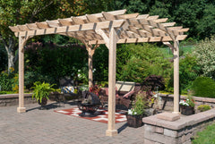 10×12 Wood Pergola Kit By YardCraft Wood Pergolas YardCraft