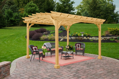 10×12 Wood Pergola Kit By YardCraft Wood Pergolas YardCraft