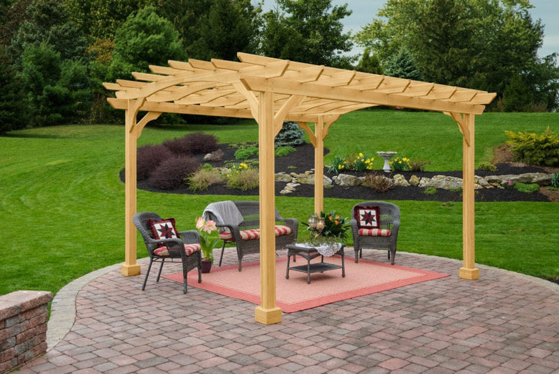 10×12 Wood Pergola Kit By YardCraft Wood Pergolas YardCraft