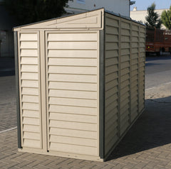 10x4 SideMate Pro Adobe Vinyl Shed By Duramax Shed Kit Duramax Building Products