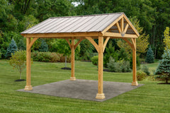 12×12 Westmont Wood Pavilion Kit By YardCraft