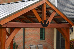 12×12 Westmont Wood Pavilion (Canyon Brown) By YardCraft Pavilion YardCraft
