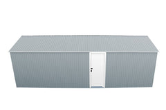 12x20 Imperial Metal Garage Light Grey w/White Trim By Duramax Garage Kit Duramax Building Products