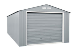 12x20 Imperial Metal Garage Light Grey w/White Trim By Duramax Garage Kit Duramax Building Products