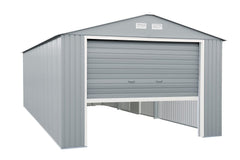 12x20 Imperial Metal Garage Light Grey w/White Trim By Duramax Garage Kit Duramax Building Products