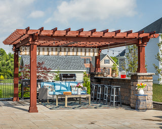 14x16 Cedar Pergola Wood